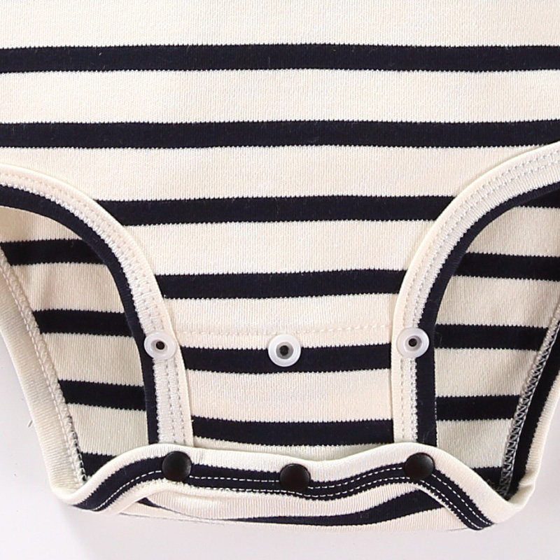 半高领三角哈衣纯棉春秋男女睡衣 伊宝贝连身衣/爬服/哈衣