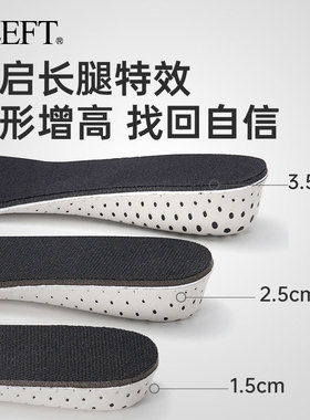 屈臣氏获奖品牌软底内增高鞋垫