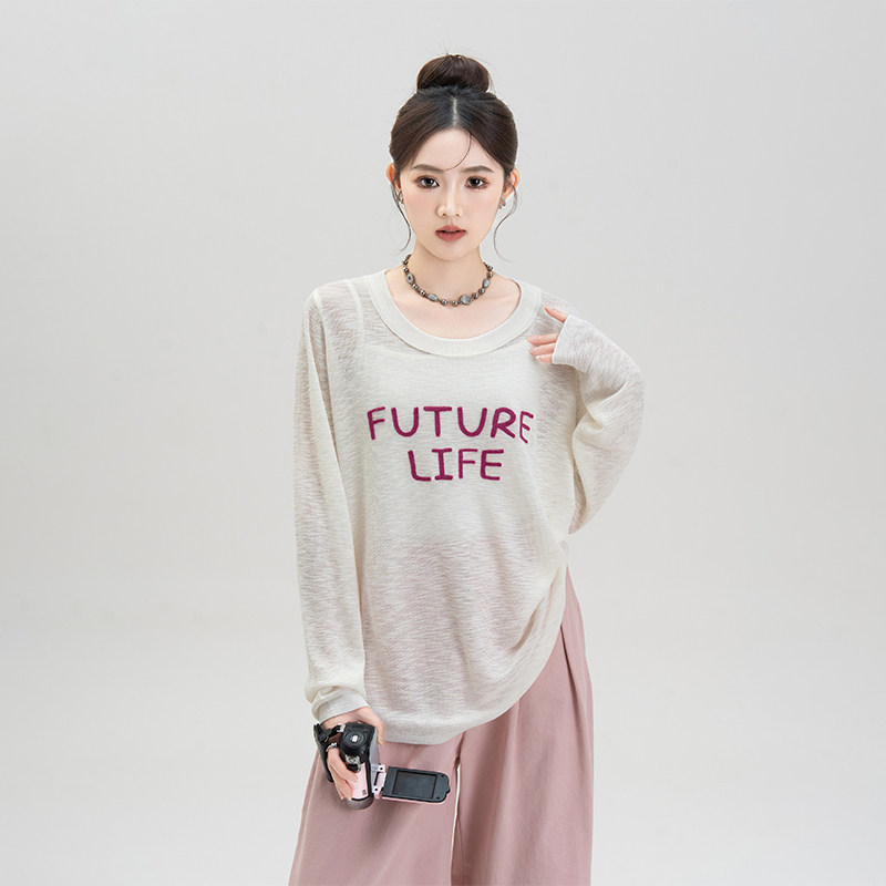 白色薄款冰丝正肩短袖t恤女夏季新款小个子显瘦微透防晒罩衫上衣,淘宝优惠券,粉丝福利购,淘宝优惠卷