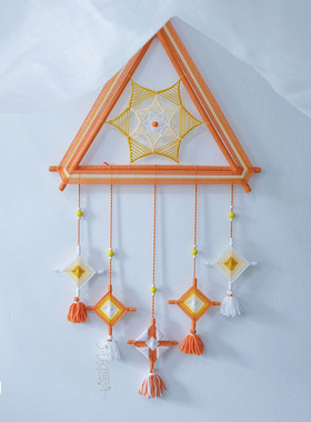 阑珊手工壁挂绕线墙饰diy材料包
