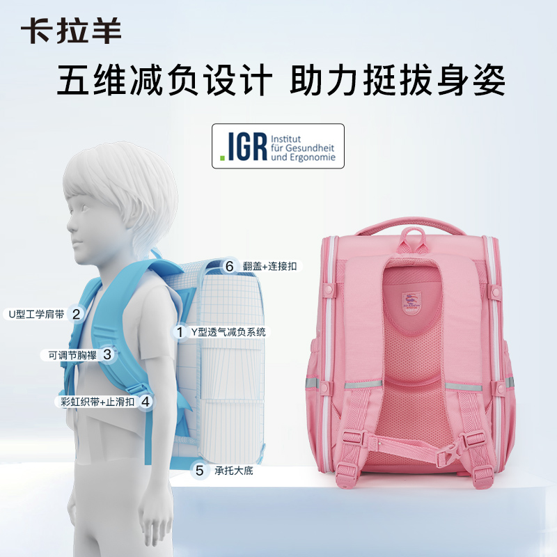  卡拉羊双肩背包