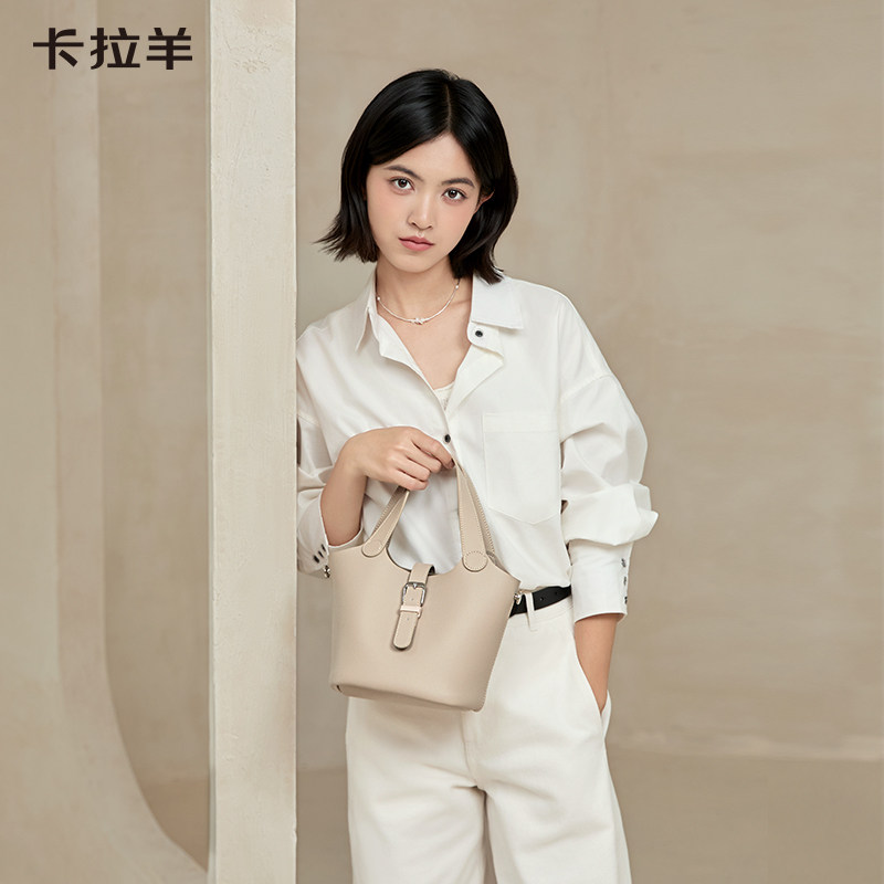 【卡拉羊x独白】超轻大容量水桶包时尚简约百搭女包通勤防泼水