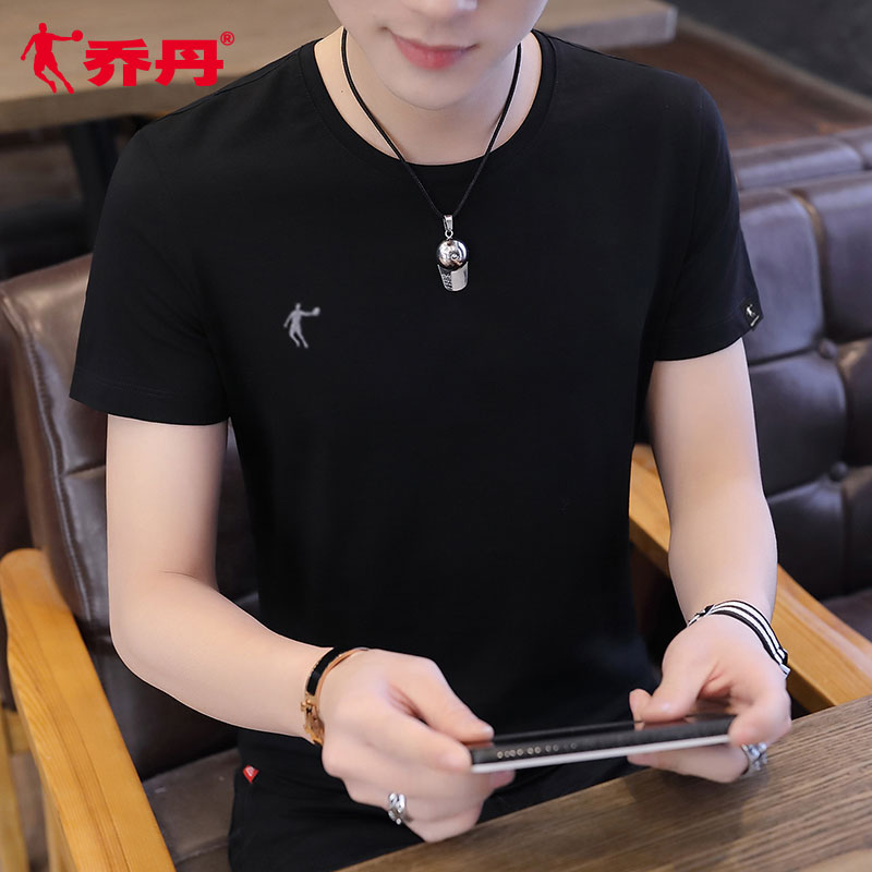 Jordan T-shirt Short Sleeve Men's Official Authentic Summer 2020 New Round Neck Breathable Half Sleeve Black Versatile Top