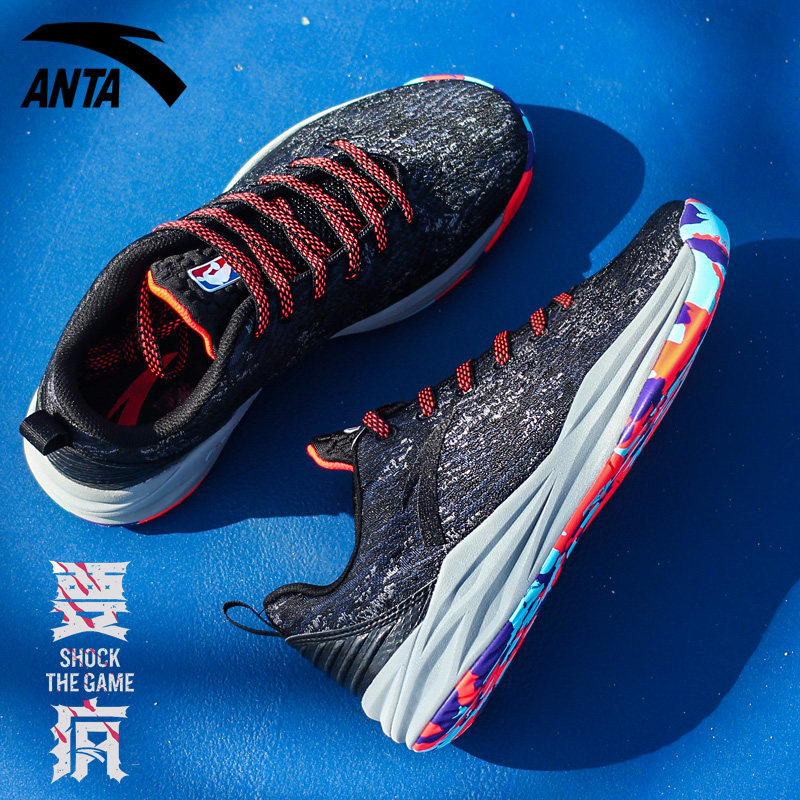 安踏篮球鞋男低帮2018新款夏季学生实战靴要