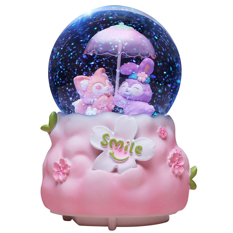 樱花kt猫凯蒂猫下雪水晶球音乐盒少女心公主摆件儿童女孩生日礼物,淘宝优惠券,粉丝福利购,淘宝优惠卷