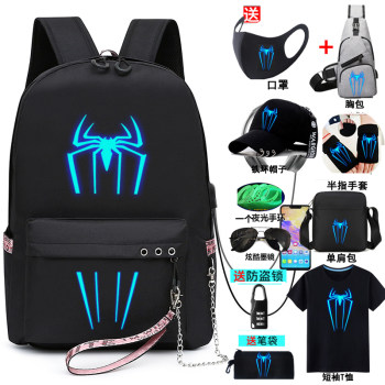 Ninja Naruto Luminous Elementary Schoolbags for Boys and Girls Grade 3, 6, 4 ແລະ 5 ເດັກຍິງທີ່ມີນ້ໍາຫນັກເບົາແລະເບົາທີ່ສຸດ