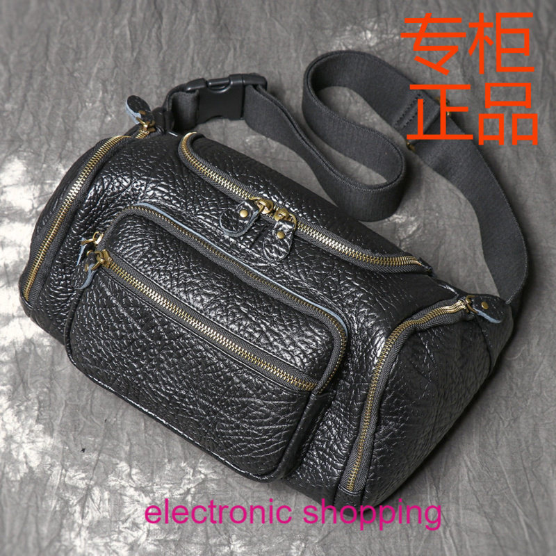 跨境男包真皮男士胸包野牛皮单肩斜挎包大容量牛皮腰包多功能背包,淘宝优惠券,粉丝福利购,淘宝优惠卷