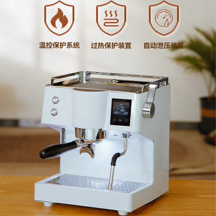 MIlesto/迈拓EM-19M4意式半自动咖啡机家用智能铜锅炉奶咖同时做 - 图1
