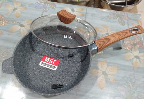 MGC玛极科经典深煎锅麦饭石不粘锅炒锅家用平底少油烟不挑灶具138 - 图3
