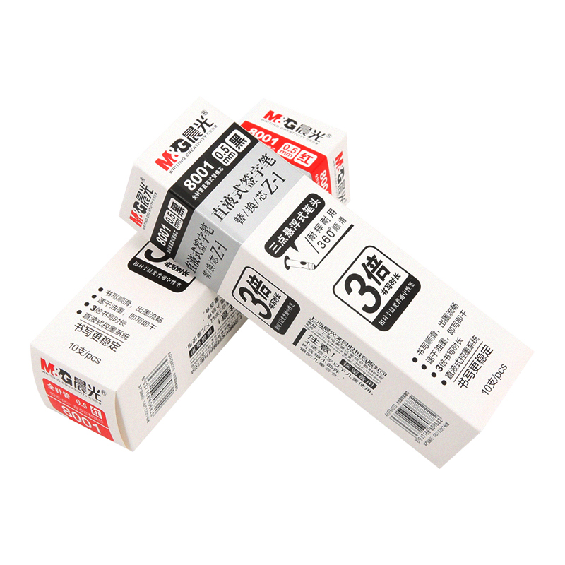 Chenguang straight liquid pen refill ball bearing full needle tube 8001