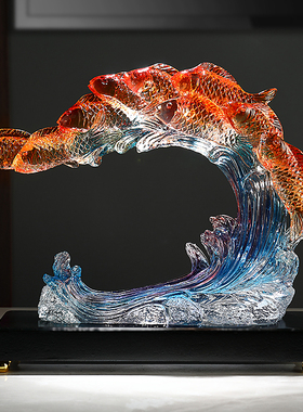 年年有余如鱼得水招财摆件客厅电视柜锦鲤酒柜装饰品乔迁新居礼物