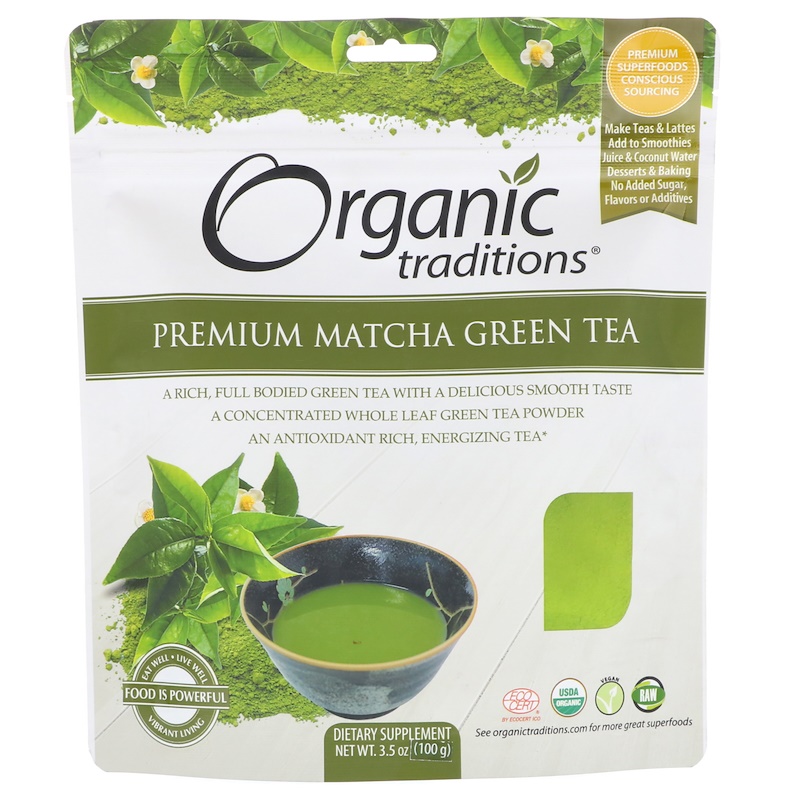 现货Organic Traditions Matcha Green Tea有機優質抹茶粉100g - 图3