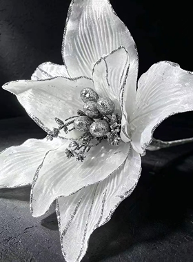 圣诞树装饰花圣诞花仿真花装扮花