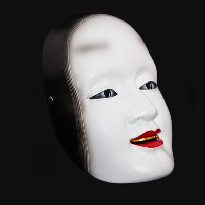 能面面具cos能鬼戏剧道具天狗日本能剧树脂赤般若孙次郎能剧面具 虎窝淘