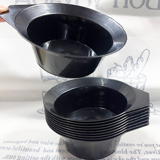 Hair salon hair dye bowl small black bowl color mixing bowl care baking oil bowl plastic small bowl special hair salon tools