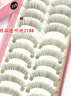 10对装透明梗交叉一片式假睫毛