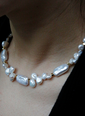 天然淡水珍珠项链原创设计