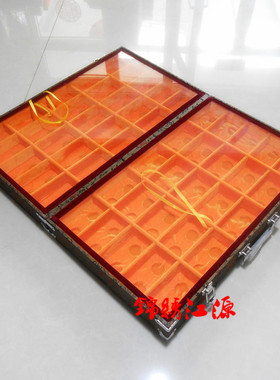 锦盒玻璃展示手提玉石首饰收纳