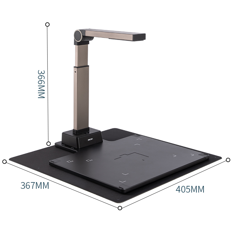 得力扫描仪1500万像素A3A4可选办公适用合同文件发票身份证绘画图册高清连续拍摄支持录像投影家用高拍仪 - 图1