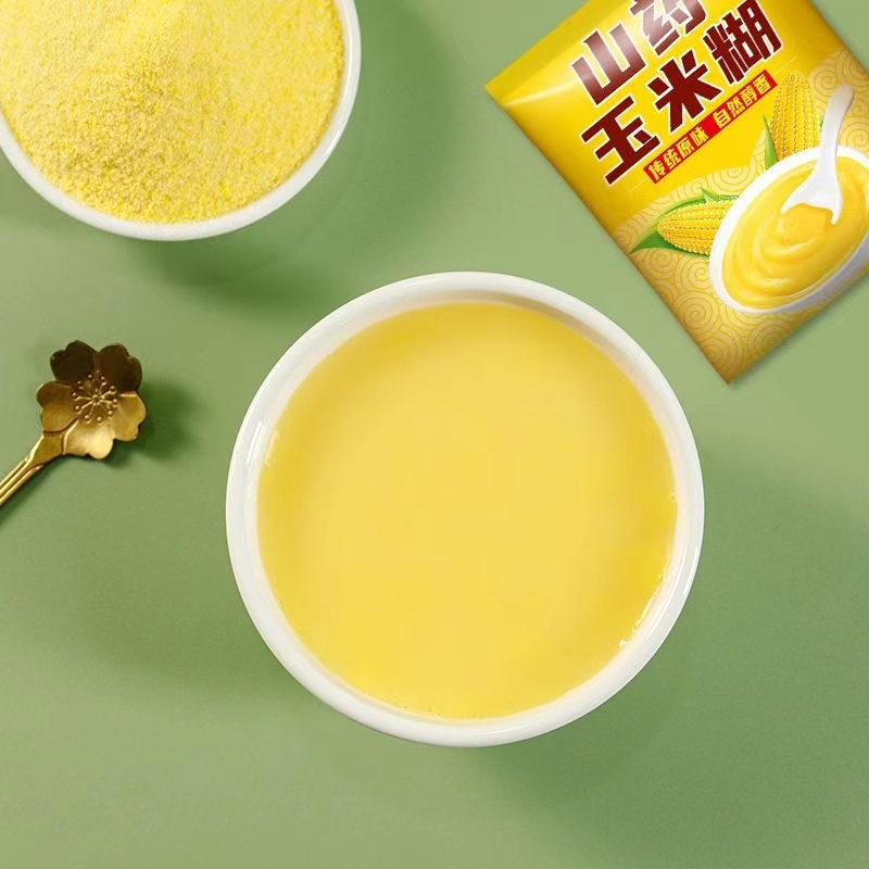 特浓山药玉米糊不加蔗糖熟玉米糊速食代餐粥原味粗粮低脂健康养胃