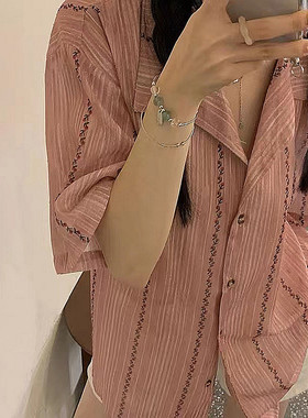 绿草莓晶手鏈女网红风百搭单圈手串小众闺蜜学生水晶手链厂家饰品