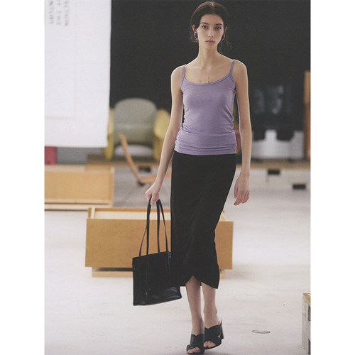 CycleDocument 天丝&羊毛混纺 遮副乳弹力内搭吊带背心女 - 图0