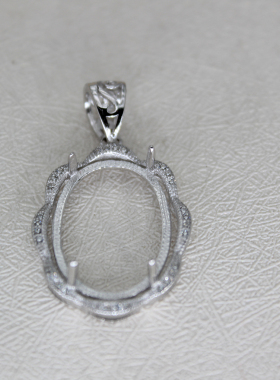 925纯银空托项链坠挂坠胸坠吊坠银空托14.5*20 14.5*19.5 14*19.5