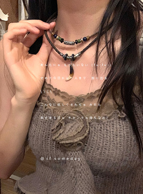 异域风情~手工编织新中式民族风项链女小众设计感锁骨链情侣配饰