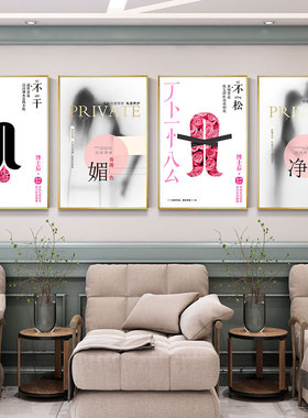 美容院装饰画医院私密护理养护养生馆装饰画皮肤管理挂画