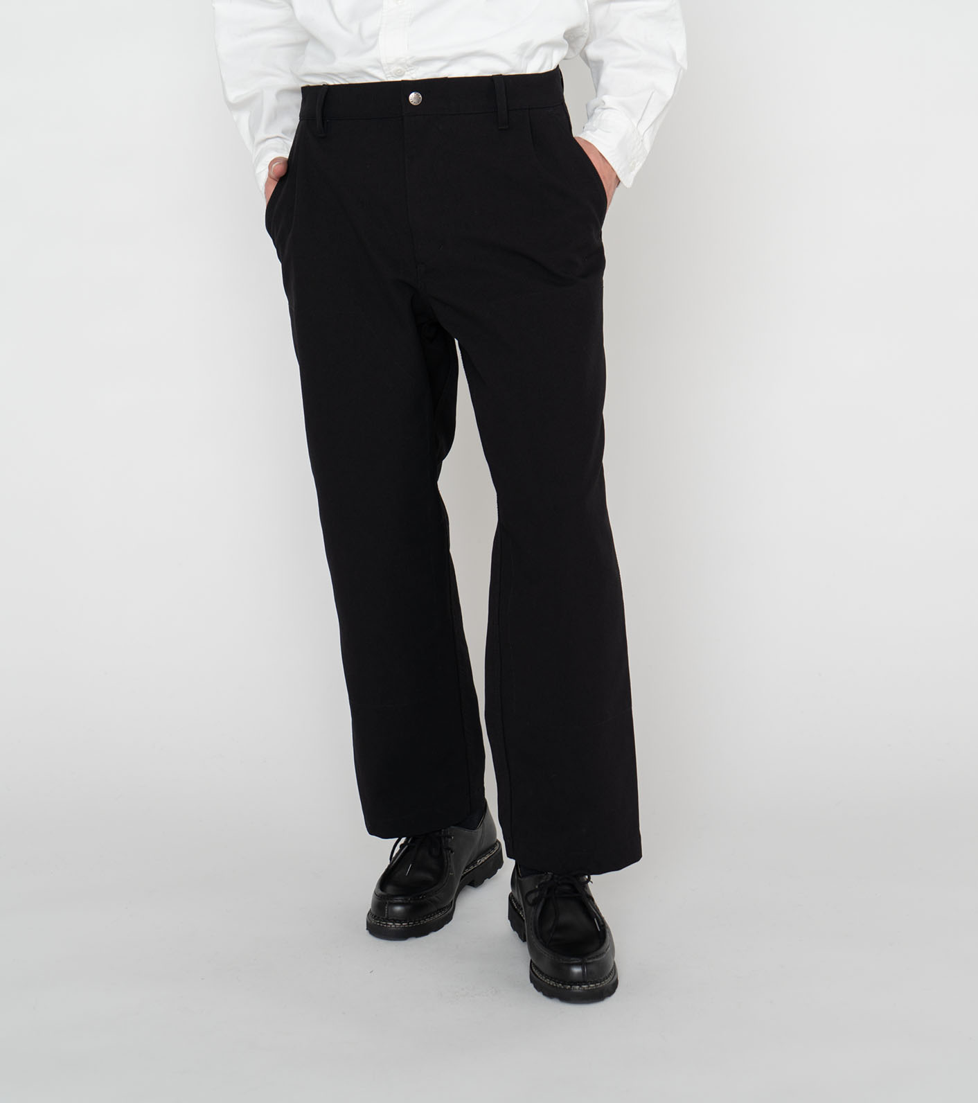 紫标 23aw Canvas Field Tuck Pants 帆布休闲长裤 NT5366N - 图1