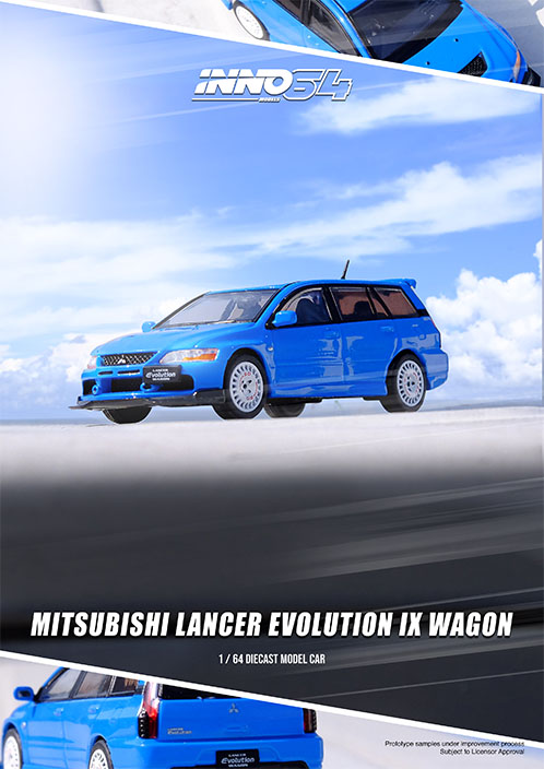 INNO 1:64 三菱MITSUBISHI Lancer Evolution 9 仿真合金汽车模型 - 图0