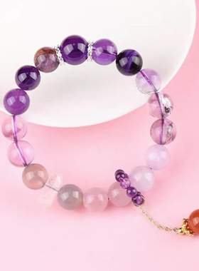 2025九紫离火手链女紫水晶本命年