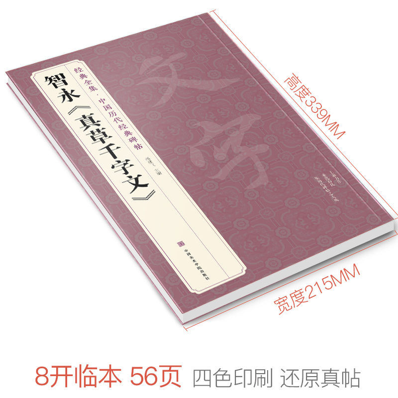 经典全集智永《真草千字文》楷书字帖中国历代名家碑帖原方法版行书小草书临摹毛笔书法真的墨迹美术正版书籍杨建飞-图0