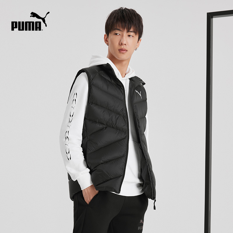 PUMA彪马官方 男子休闲印花羽绒马甲背心 PWRWARM 587700 - 图2