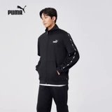 Puma, черный спортивный костюм подходит для мужчин и женщин, весенний лонгслив для отдыха, куртка, штаны, для бега, женский стиль