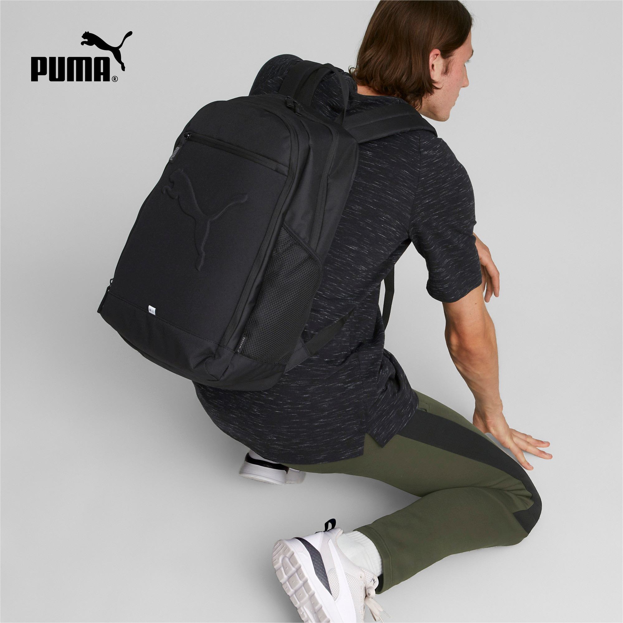 PUMA彪马官方新款运动休闲双肩包书包 BUZZ BACKPACK 079136-图0