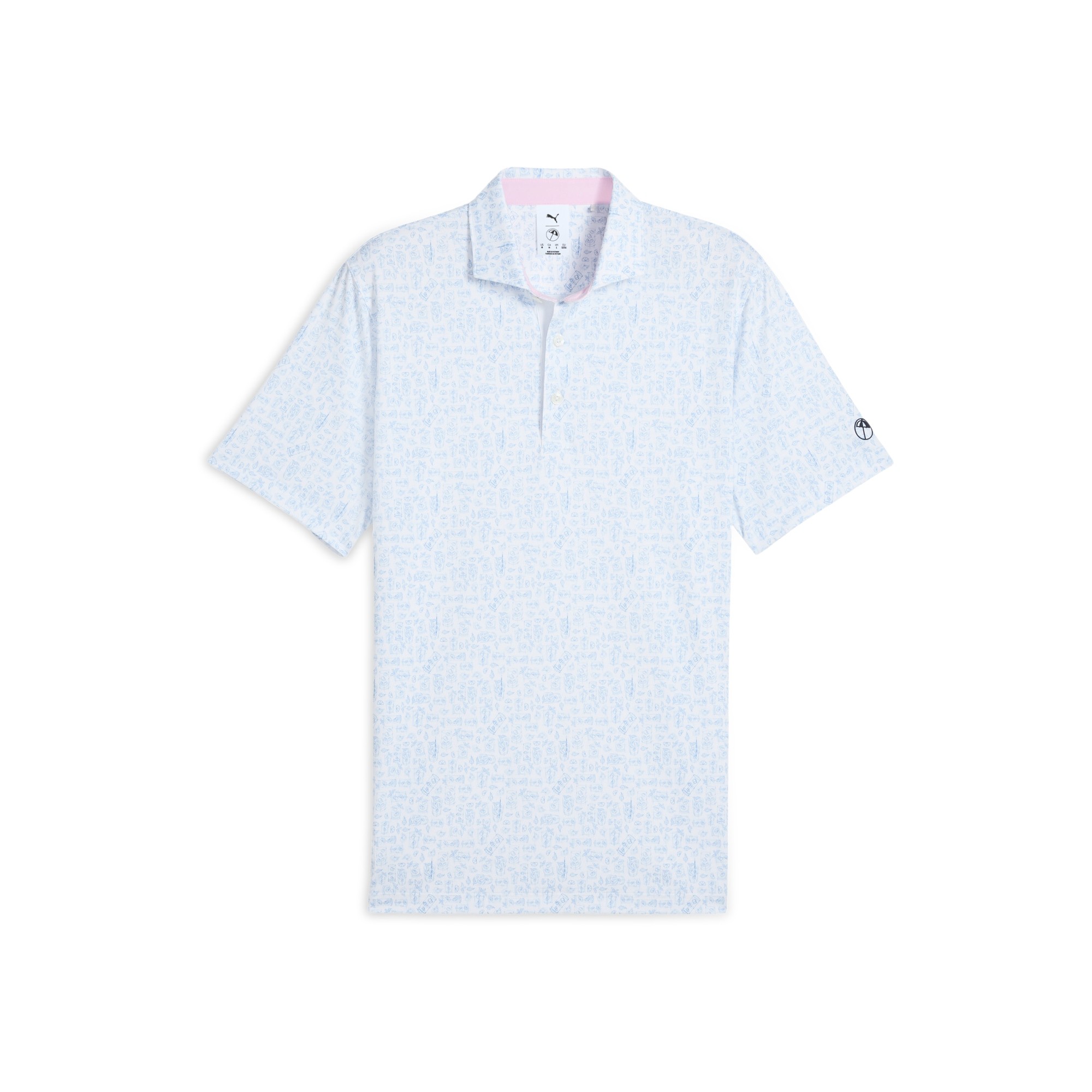 AP联名|高尔夫运动短袖T恤Polo衫男PUMA彪马商务风满印上衣629557,淘宝优惠券,粉丝福利购,淘宝优惠卷