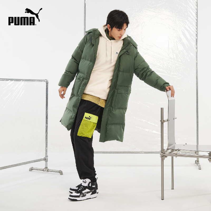 puma官方男女情侣同款长款羽绒服 PUMA运动羽绒服