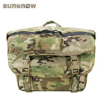 (Sun Snowfall) Army fan Postbag Tactical single shoulder bag camouflated slanted satchel farm invader backpack