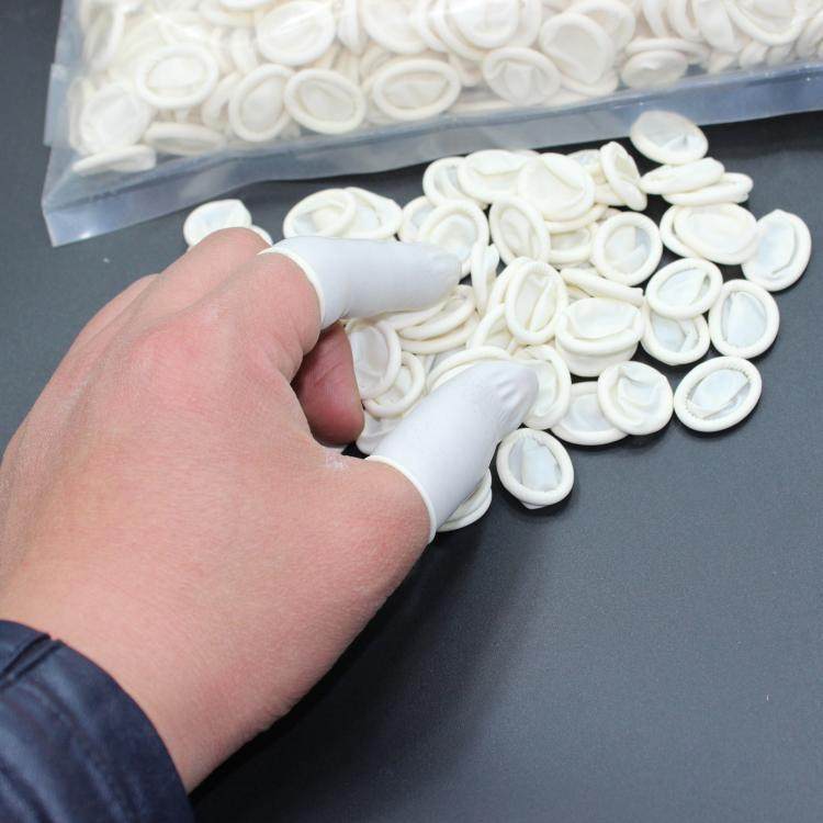 乳胶手指套一次性胶水防腐蚀保护套橡胶指套劳保用品鞋厂用手指套