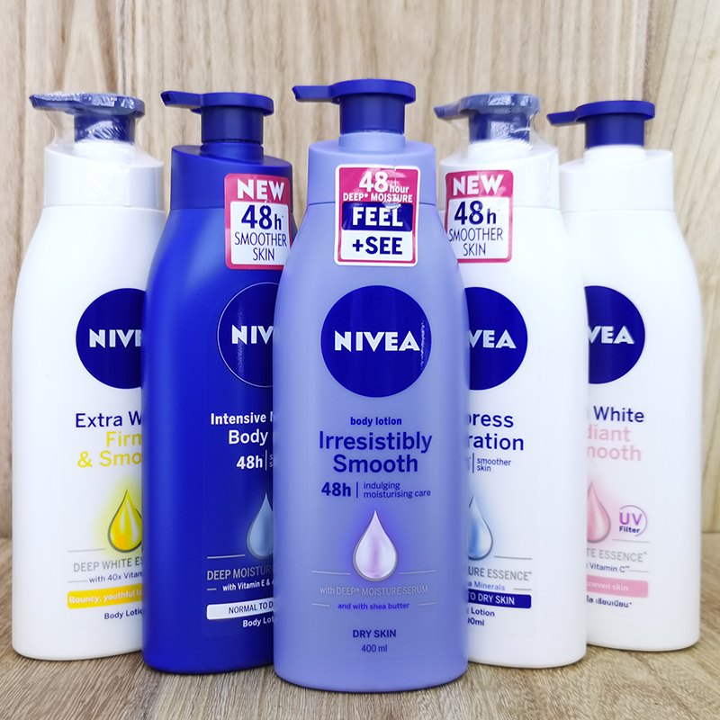 Nivea body lotion妮维雅身体乳丝滑保湿止痒润肤露修护紧致进口