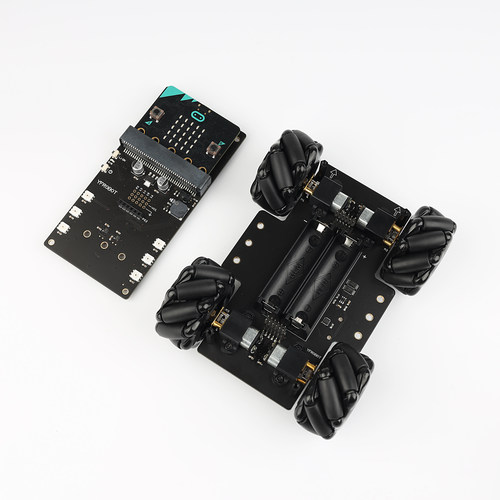 4WD麦克纳姆轮小车 omini全向轮 适用microbit makecode编程 - 图1