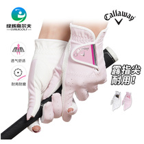 Callaaway Caravay Golf Gloves Golf Lady Gloves Abrasion Resistant breathable pair of hands mounted PU glove Women