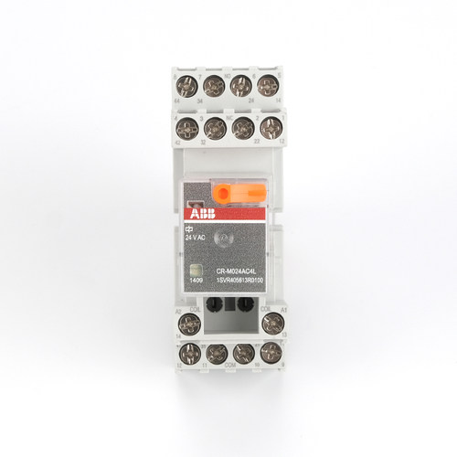 ABB小型中间继电器CR-M024DC2L交流14/8脚24V直流电磁底座CR-M2SS - 图0