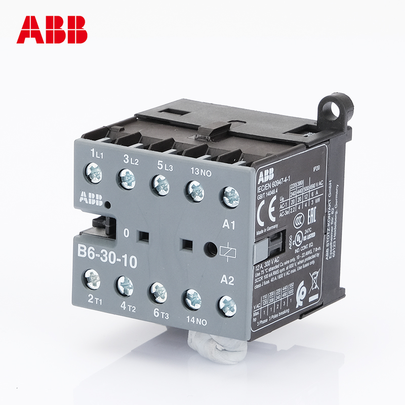 ABB交流接触器B6-30-10*220V直流BC6小型BC7微型24V电梯110V/380V-图1