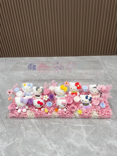 Hellokitty永生花礼盒520情人节七夕送女朋友礼物送闺蜜生日礼物 - 图3
