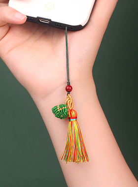 男女儿童小孩端午节五彩粽子挂件