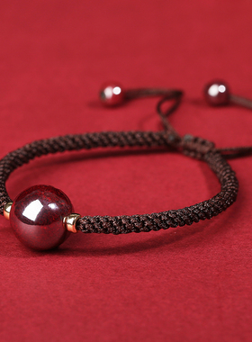 本命年手链原矿朱砂男女