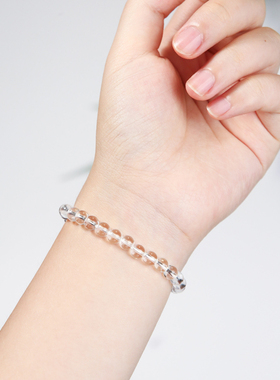 妙韵男女白水晶手链原石手串