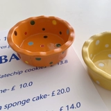 Thefithmoon милые инвента, застойные точки точки, керамическая миска десерта для завтрака миска дома запеченная рисовая жареная чаша